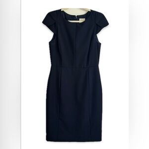 J. Crew Tulip Sleeve Suiting Sheath Dress